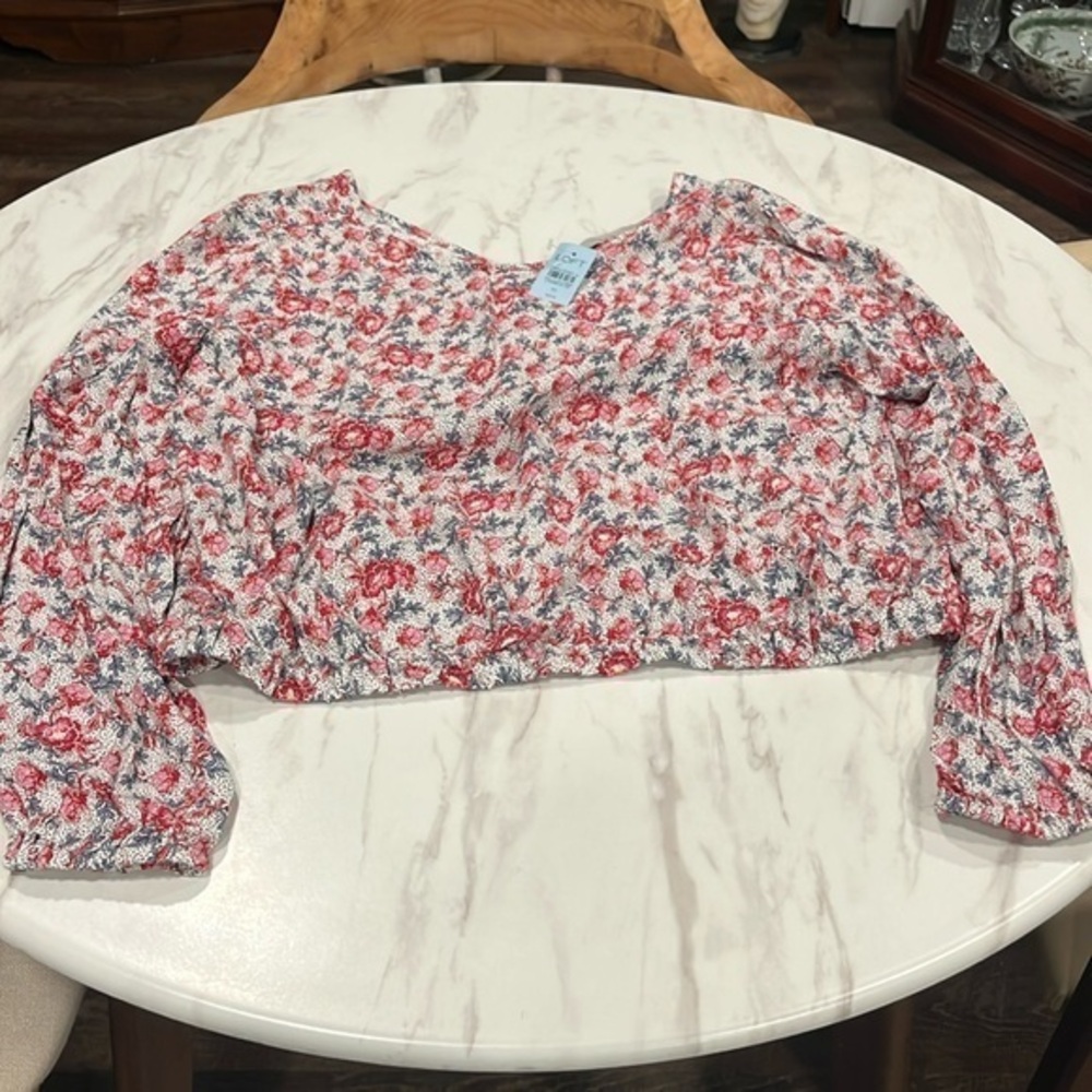 Loft Petites Floral Blouse